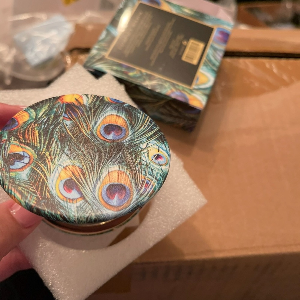 Peacock Peacock Feather Design Compact